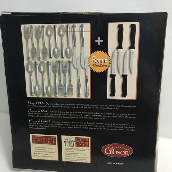 Gibson Other - Gibson Palmore Plus 24-Piece Stainless Steel